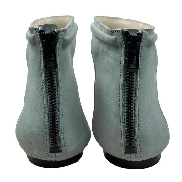 3.1 Phillip Lim Suede Light Green Flat Slip-On Sandals Eur 39.5 US 9.5 - Picture 8 of 12